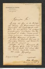 Nachlass Franz Steindachner, Brief von Otto Hermann an Franz Steindachner (05.12.1876), Inv.Nr. 217.01, Seite 1